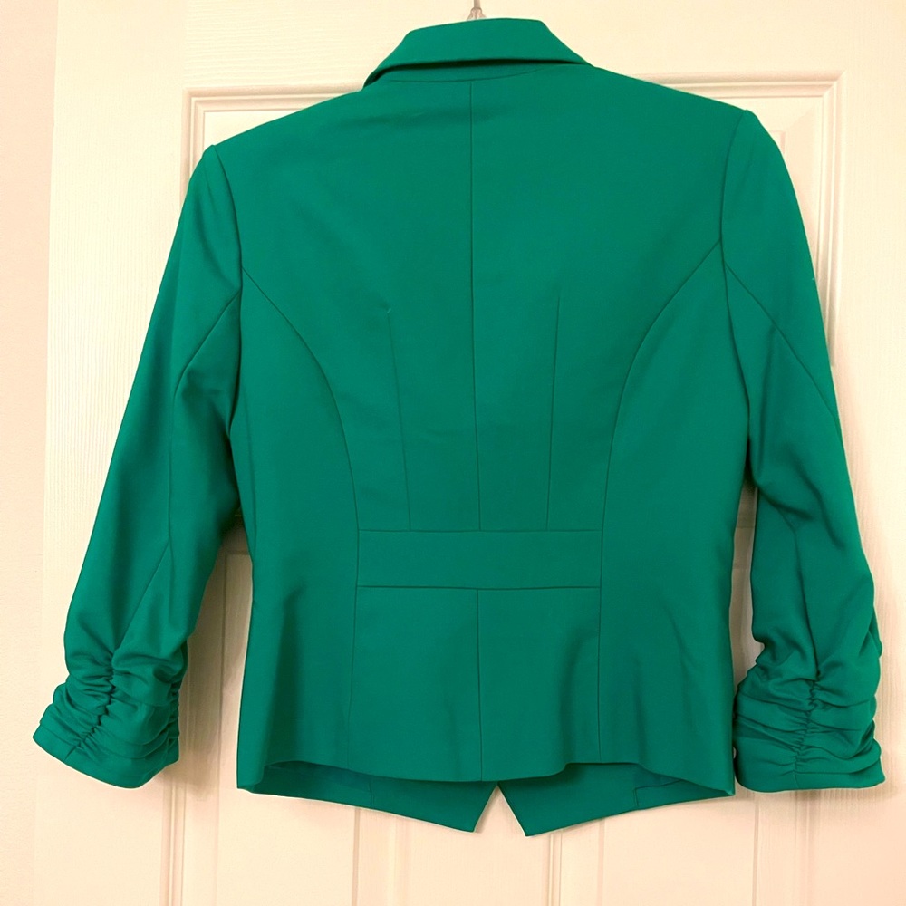 Express Womens Blazer Jacket Collar Green, Women's Size 4